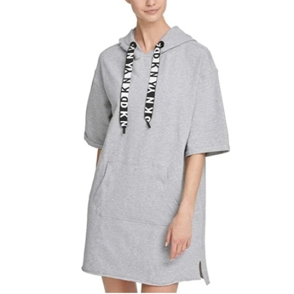 DKNY Sport Logo Hoodie Dress - Picture 4 of 11
